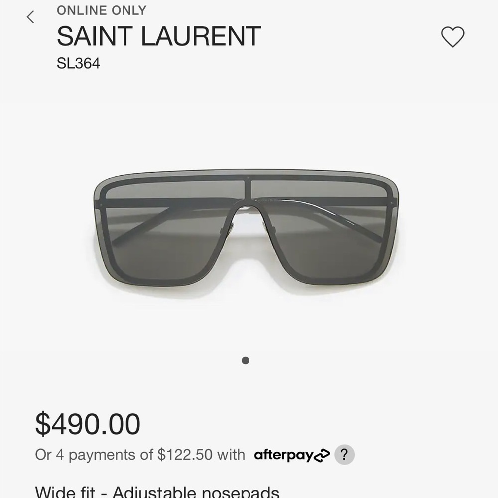 Saint Laurent SL364 Sunglasses W/branded case and cloth